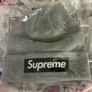 Supreme Gray Beanie